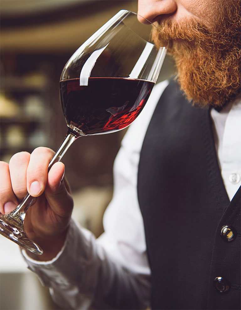 Man Drinking Red Wine